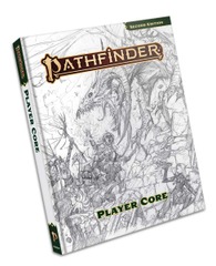 Pathfinder RPG, 2e: Player Core Remastered, Sketch Cover
